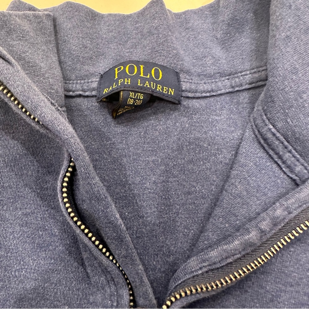 Polo Ralph Lauren Blue Half Zip Sweater - Picture 5 of 10